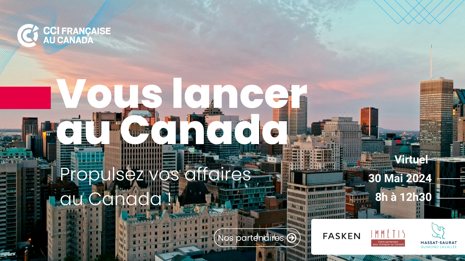 Évènement virtuel&nbsp;“Vous Lancer au Canada” par la CCI Française au Canada
