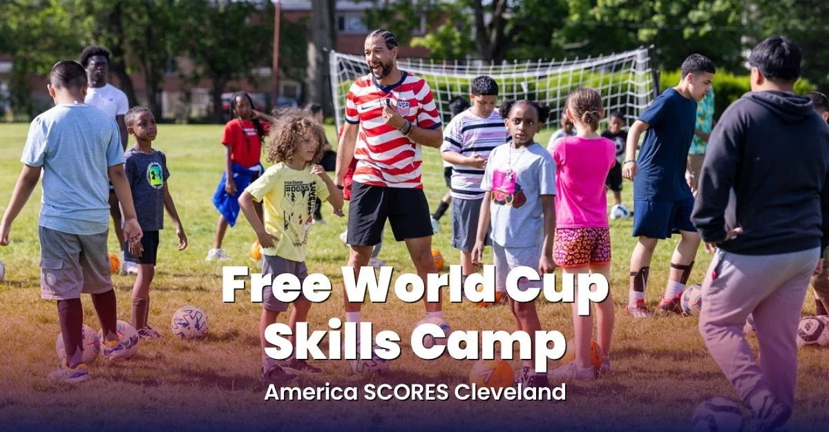 Black Players for Change Partners with Cleveland SCORES  for Free World Cup Skills Camp
