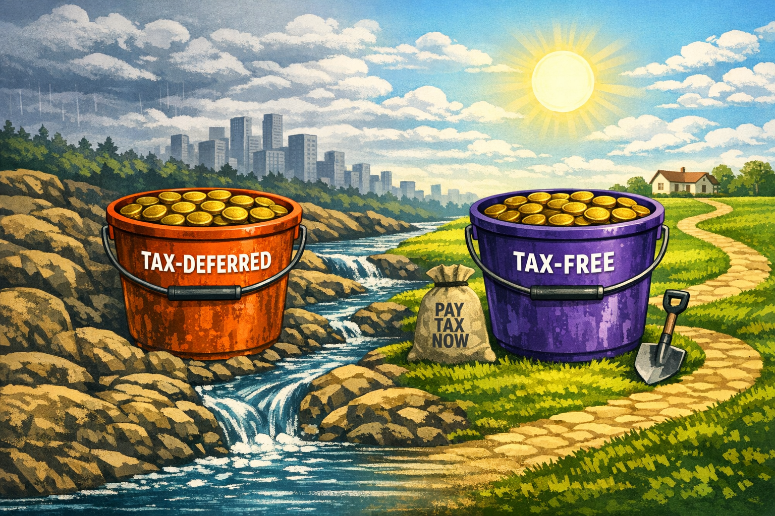 Tax‑Deferred vs. Roth: Same Goal, Different Journey