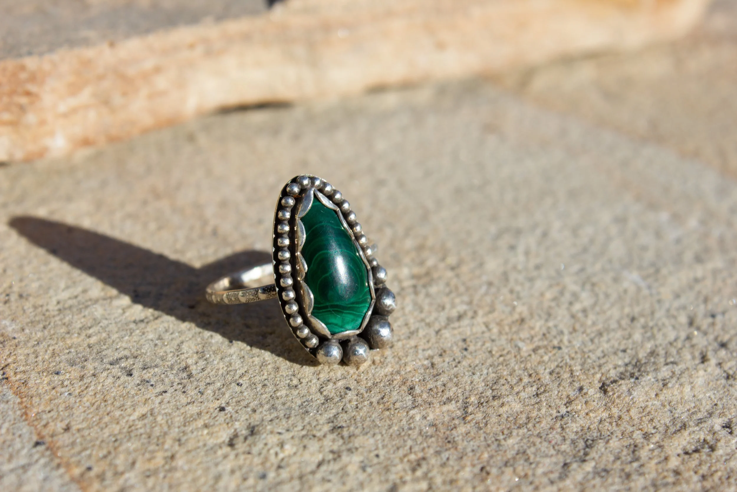 Malachite Size 9 Ring