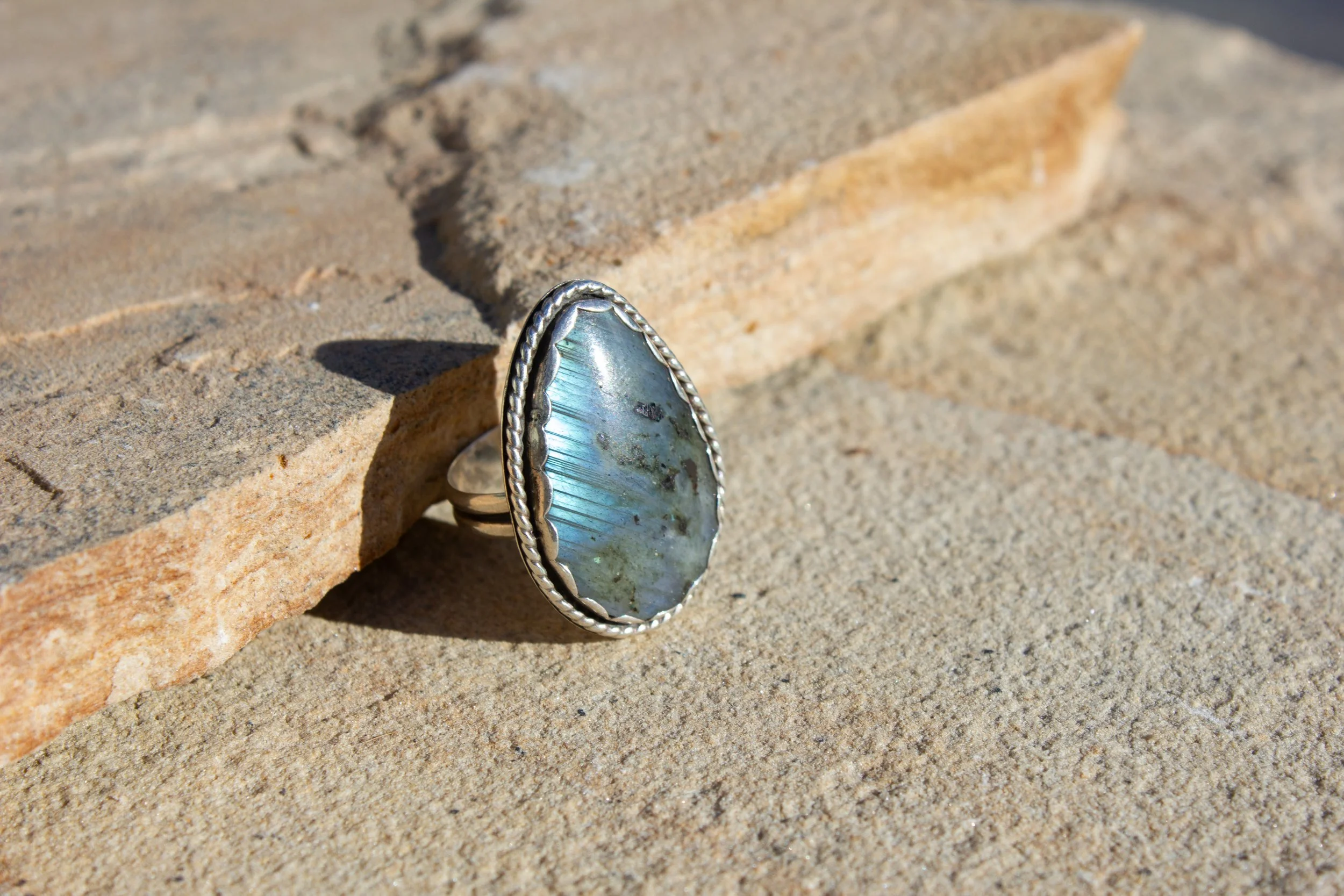 Labradorite Size 7 Ring