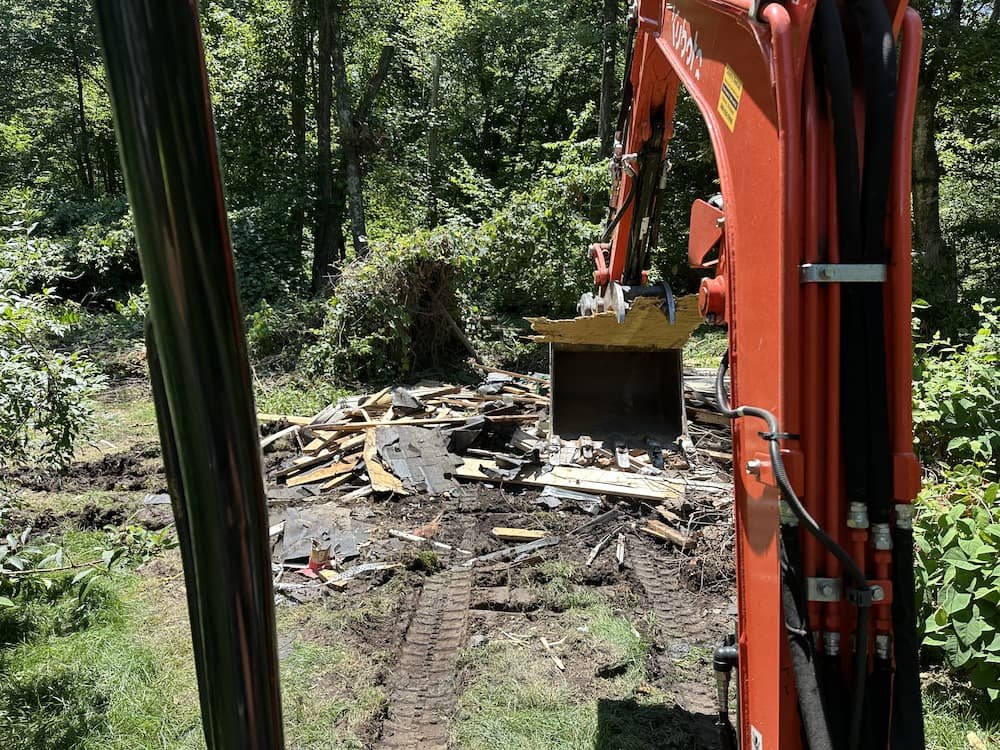 Phot of PurgePros providing light demolition and debris removal, a service provided in Hingham, MA