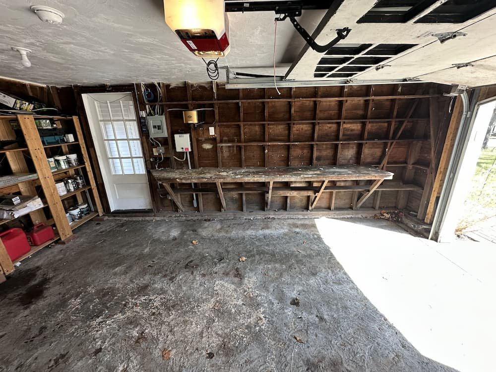 empty garage after PurgePros garage cleanout