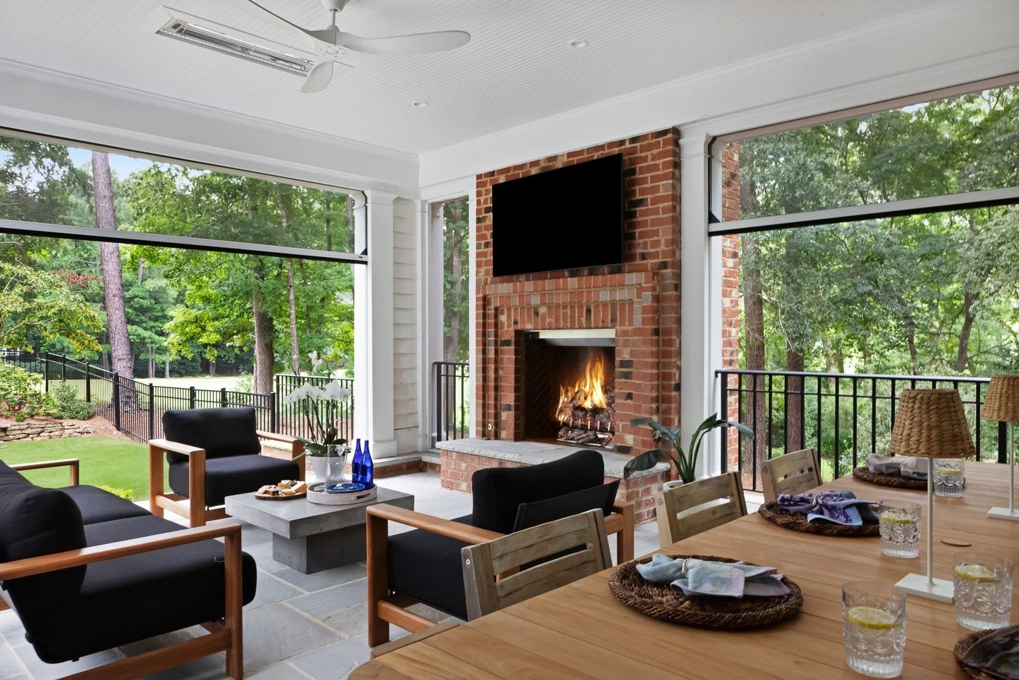 Fall in North Carolina is made for gathering. It's made for cool mornings on the porch, afternoons at football games, and evenings by the fire.

We design homes that embrace the season, with expansive outdoor spaces, retractable screens, cozy firepla