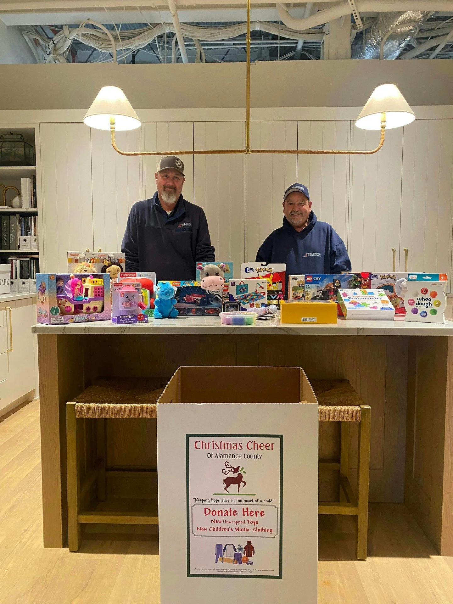 A big THANK YOU to Lance, one of our amazing Project Managers here at Will Johnson Building Company, for spearheading our incredible team to support the toy drive for Alamance County children last month; WJBC donated a variety of toys to help spread 