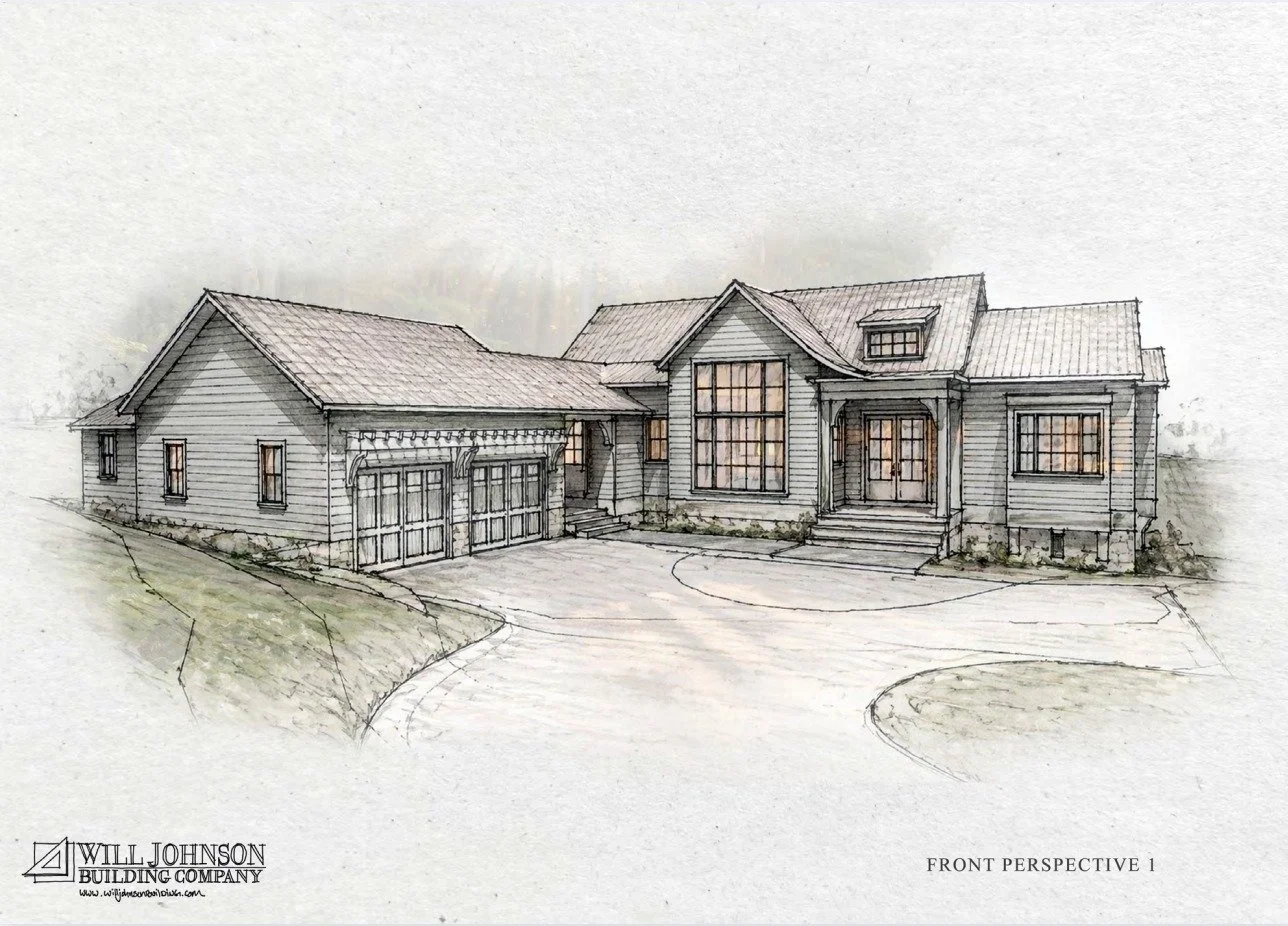 For this custom home in the works, we're exploring different fa&ccedil;ades to bring our client&rsquo;s style to life, each with its own take on balance, proportion, and presence. From window placements to rooflines, every detail is thoughtfully cons