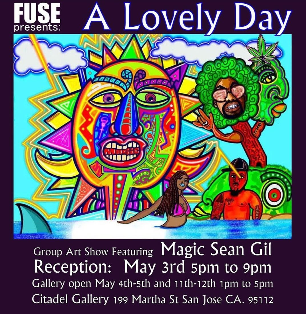 Celebrate with us!
An art exhibit featuring artist Magic Sean Gil @sungodvisuals 
along with supporting artists from the Citadel Art studios. 

The exhibition captures the essence and nostalgia of a beautiful, warm late spring day. This weekend is al