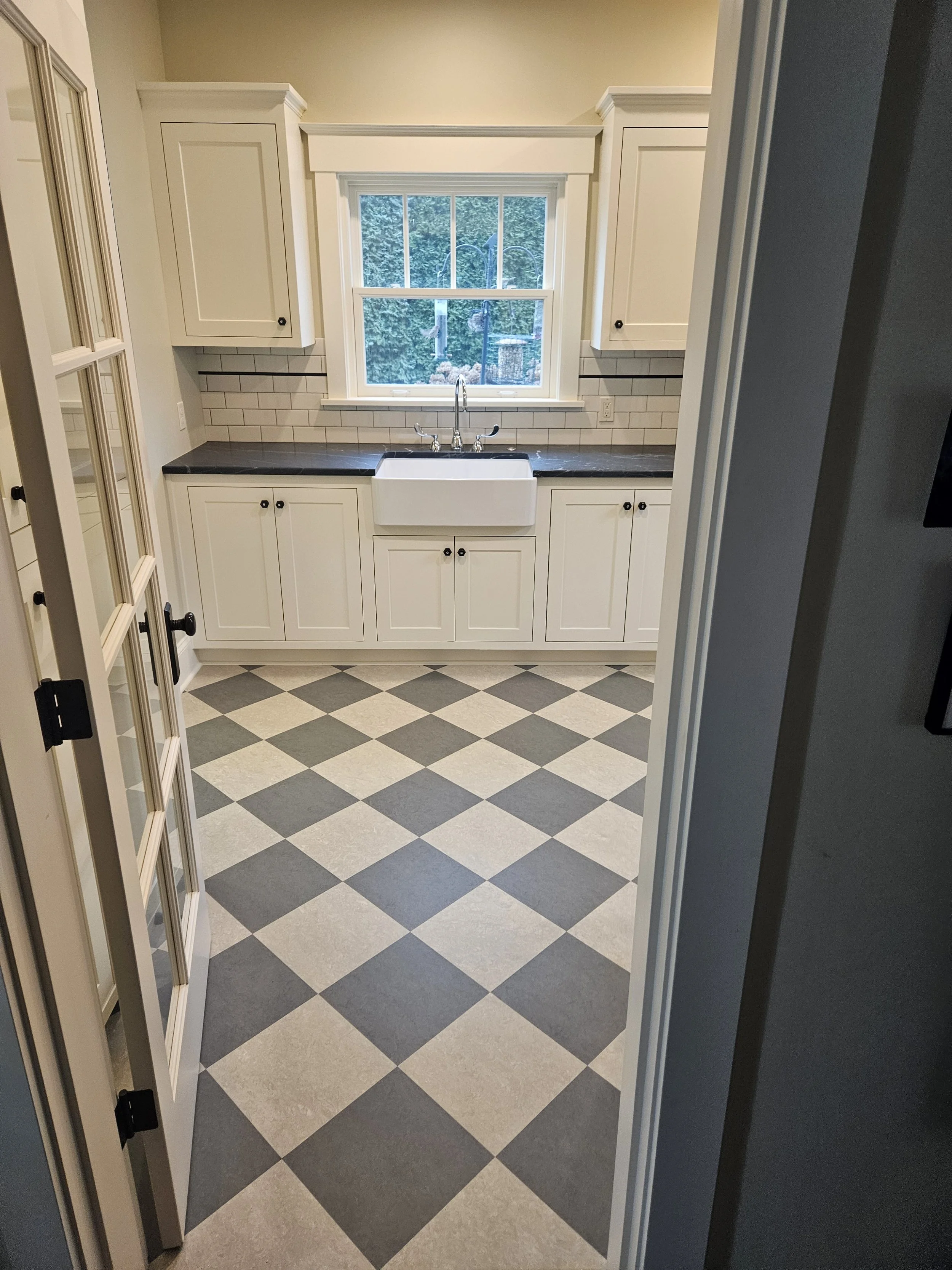 Traditional Kitchen With Farmhouse Inspired Details Kitchen Remodel by American Home and Stone project photo