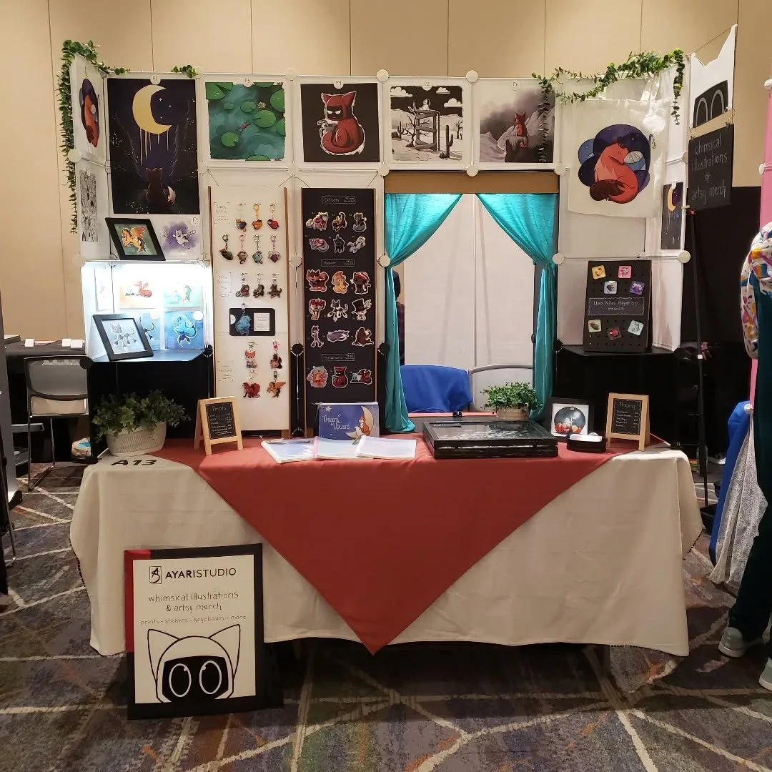 All set up for Pasadena Comic Con! If you're here come say hi :)

#pasadenacomiccon #conventionart #artvendor #whimsicalart #madebyhumans