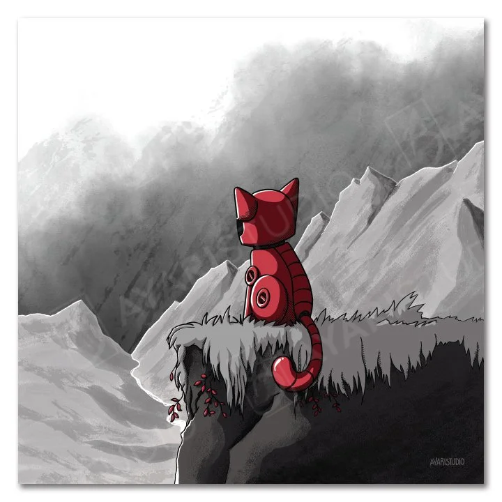 Introspection -
10x10" on heavy card stock