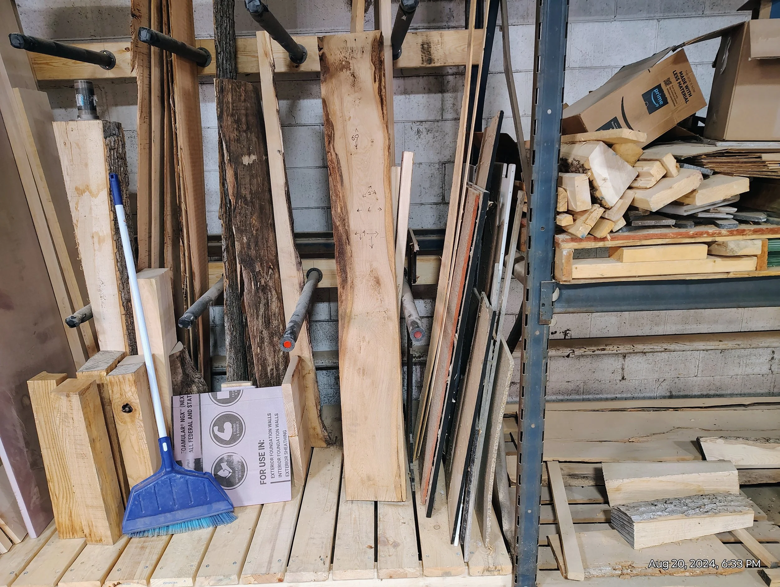 Wood Rack, Scraps and Pieces