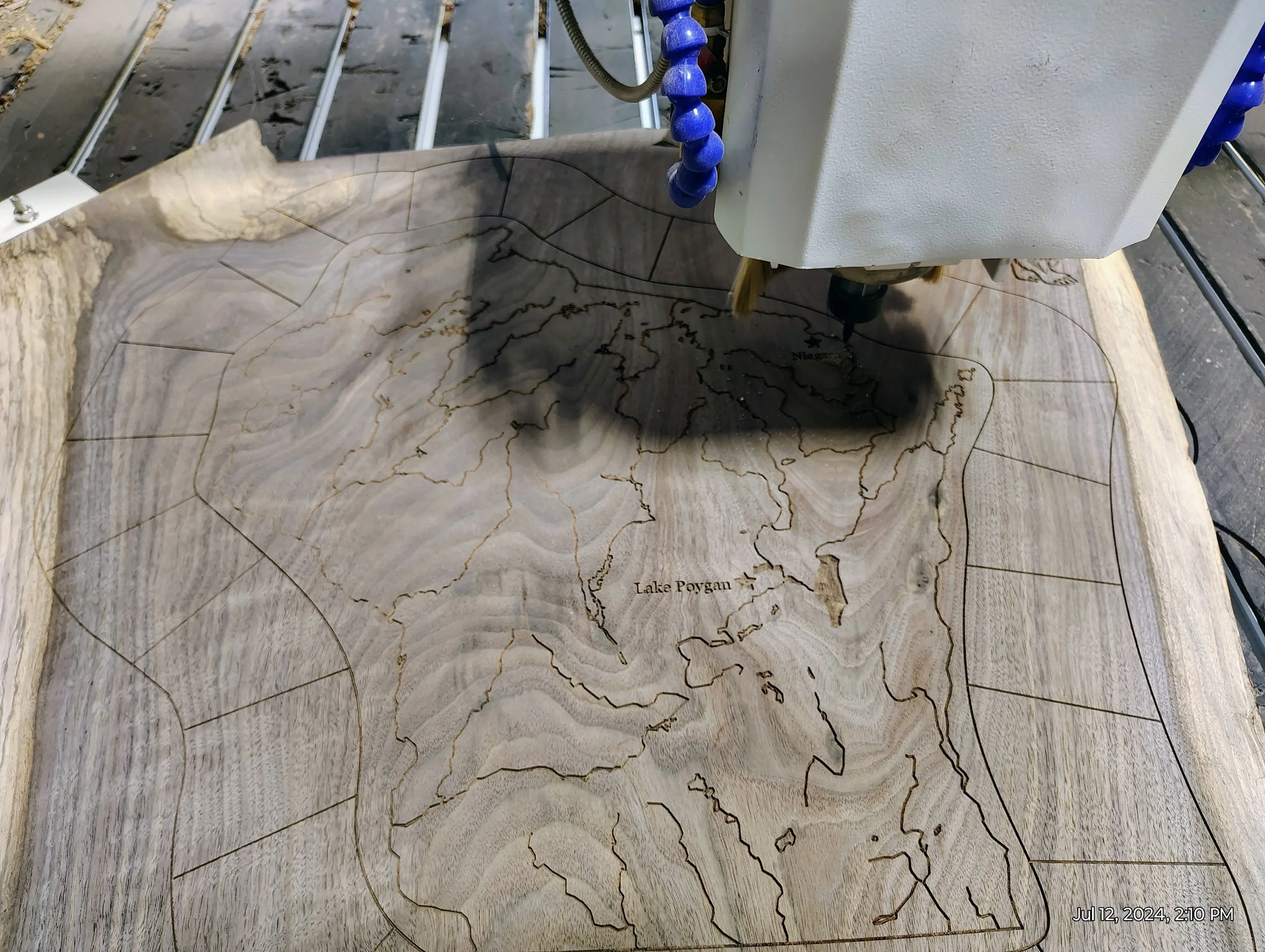 Wisconsin Cribbage Table in Process