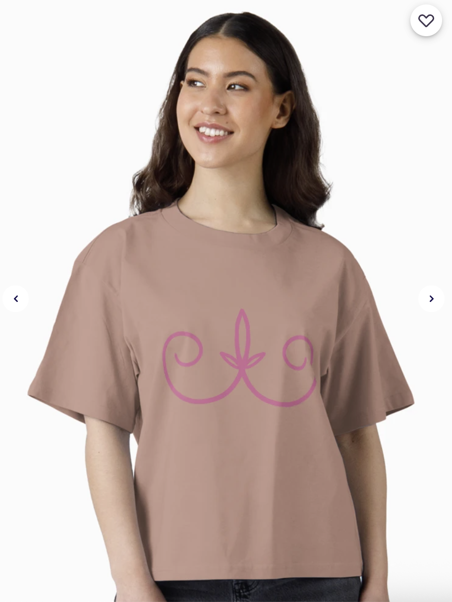 PRE ORDER Boxy t-Shirt Wabanaki Double Curve