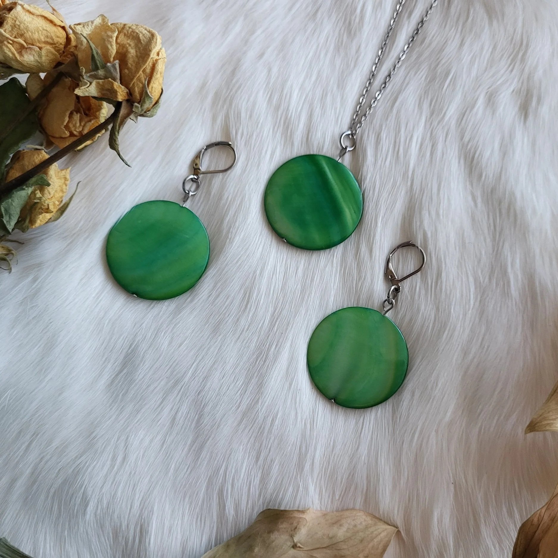 Green Shell Matching Set