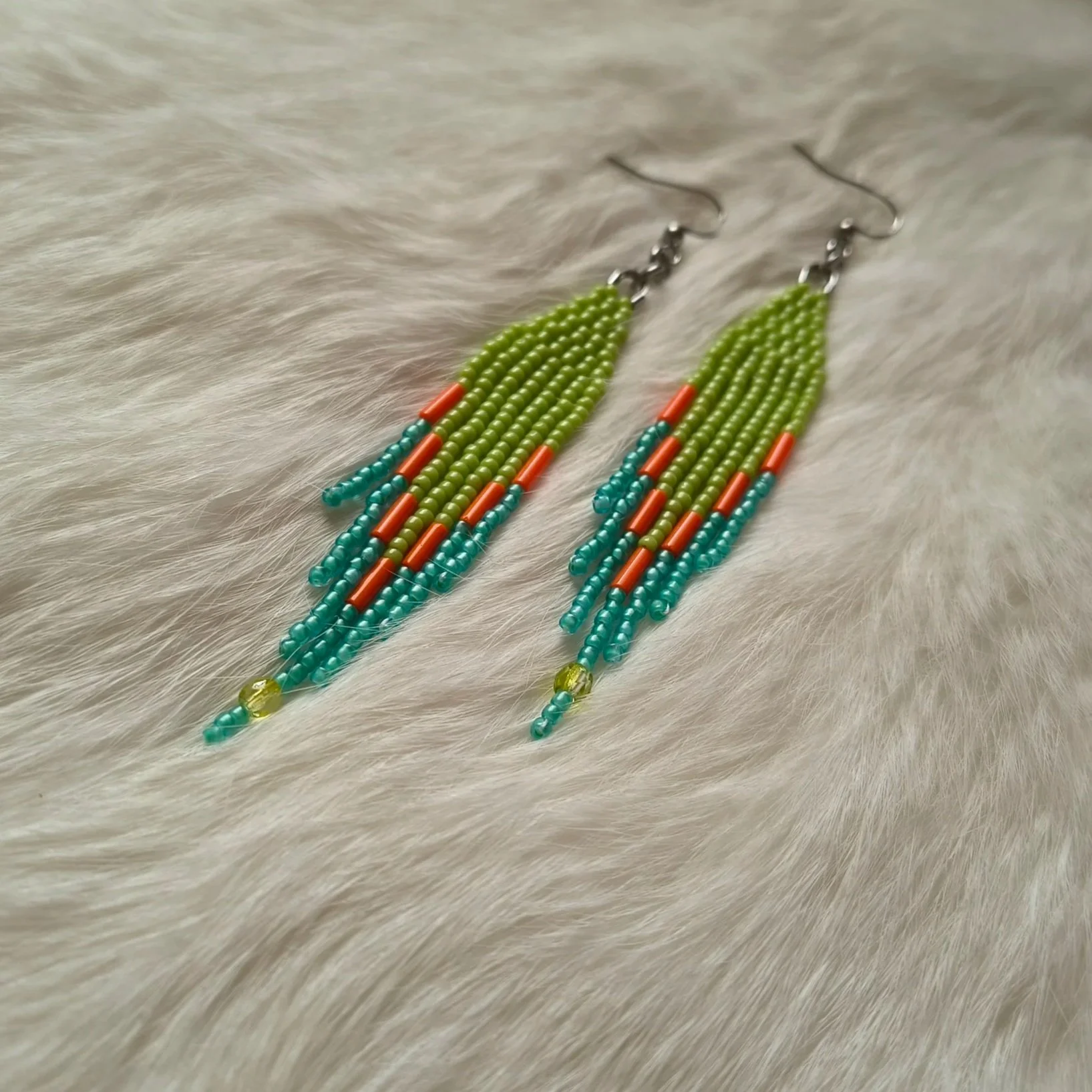 Beaded Fringe Earring