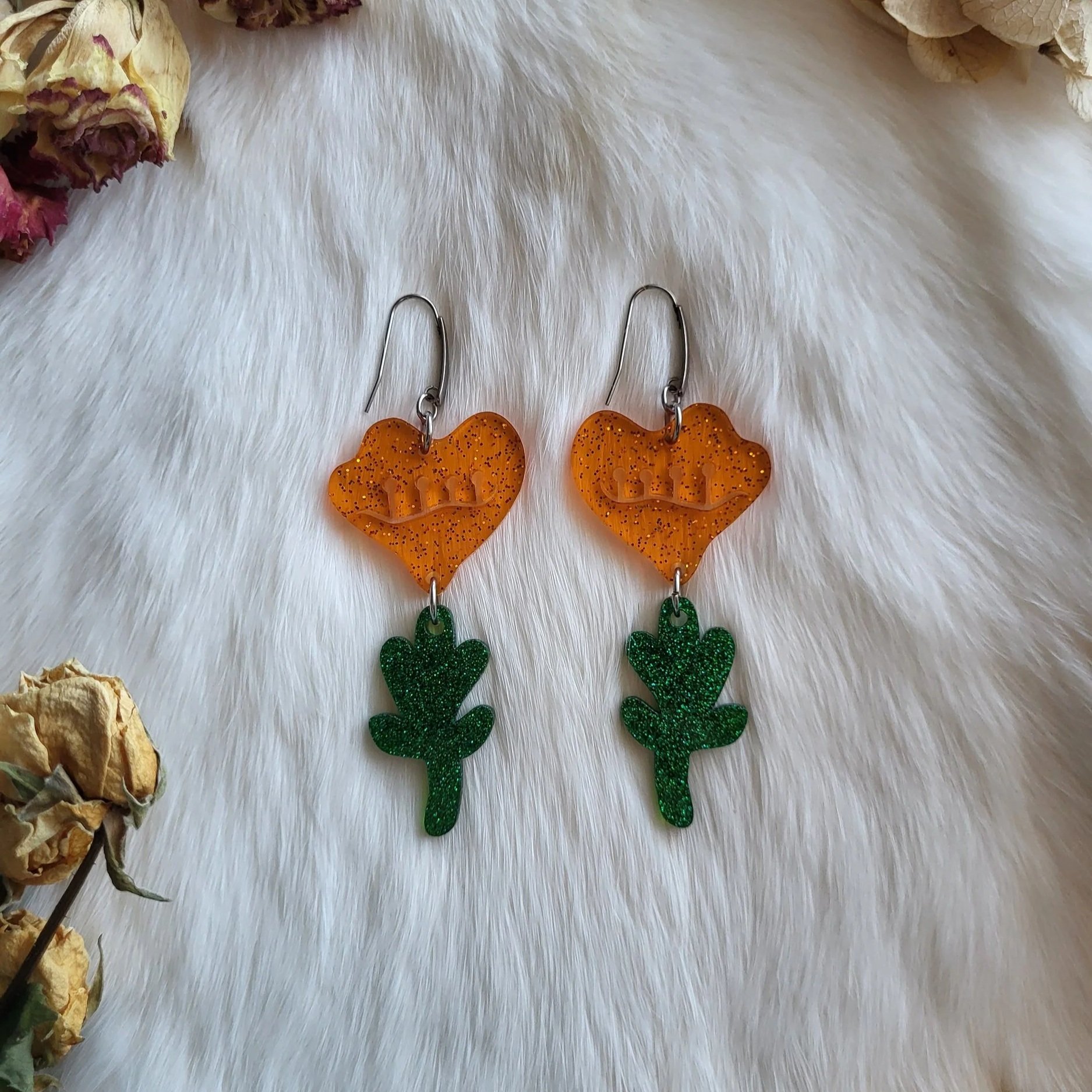 Acrylic Flower Earrings