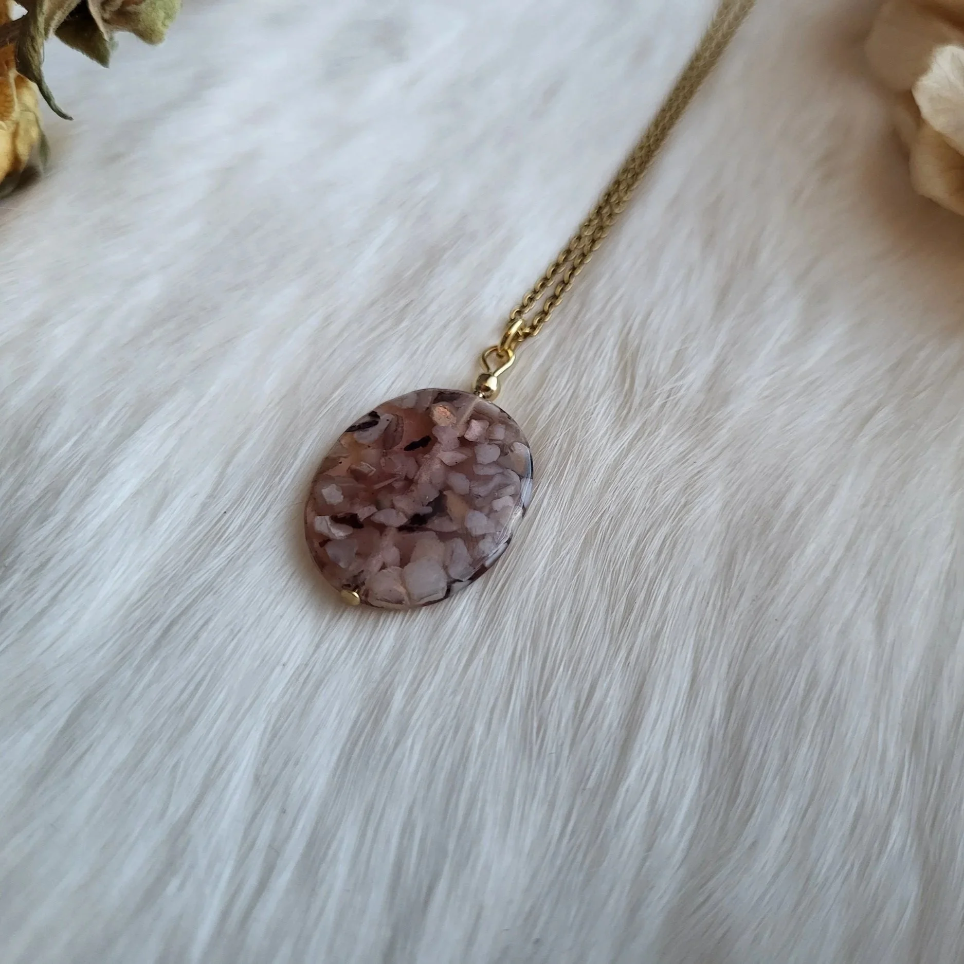 MOP Bead Charm Necklace