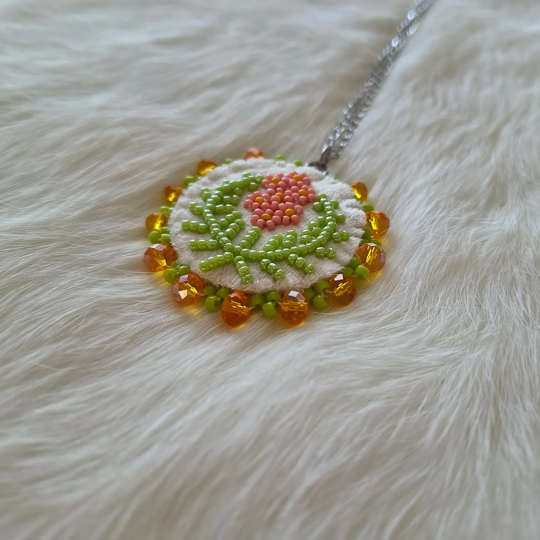Beaded Yarrow Necklace