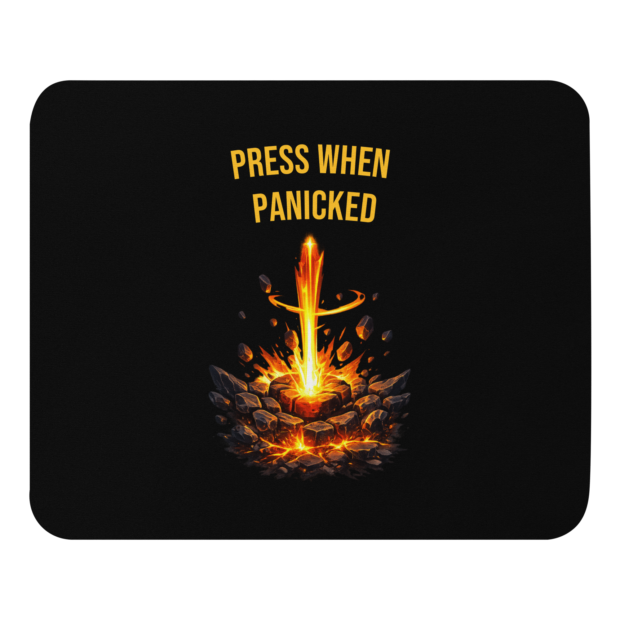 Press When Panicked Mousepad Front.png