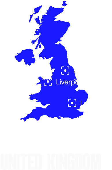 Manchester, Liverpool, London UK
