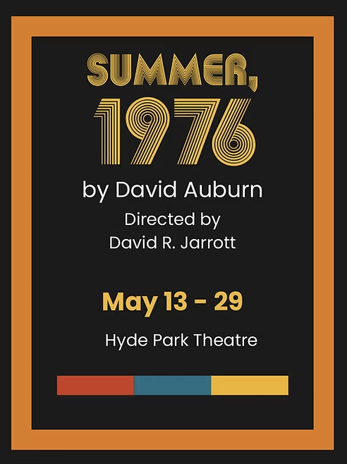 Title and other text as below in pop-art gold against a black background