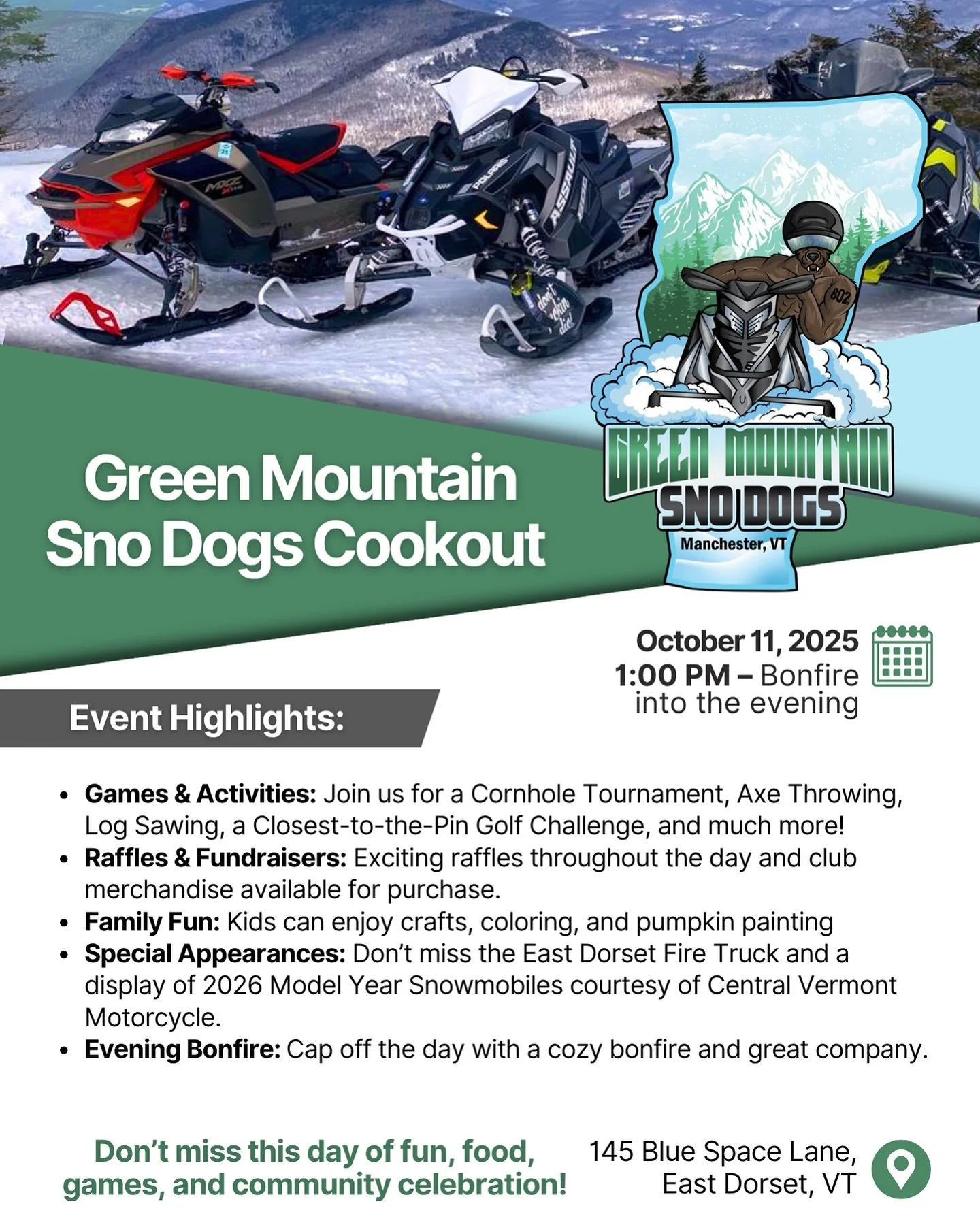 Save the date!!! Just an all out good time to bring on the Snow! We can’t wait to see you there. Any support is beyond helpful!