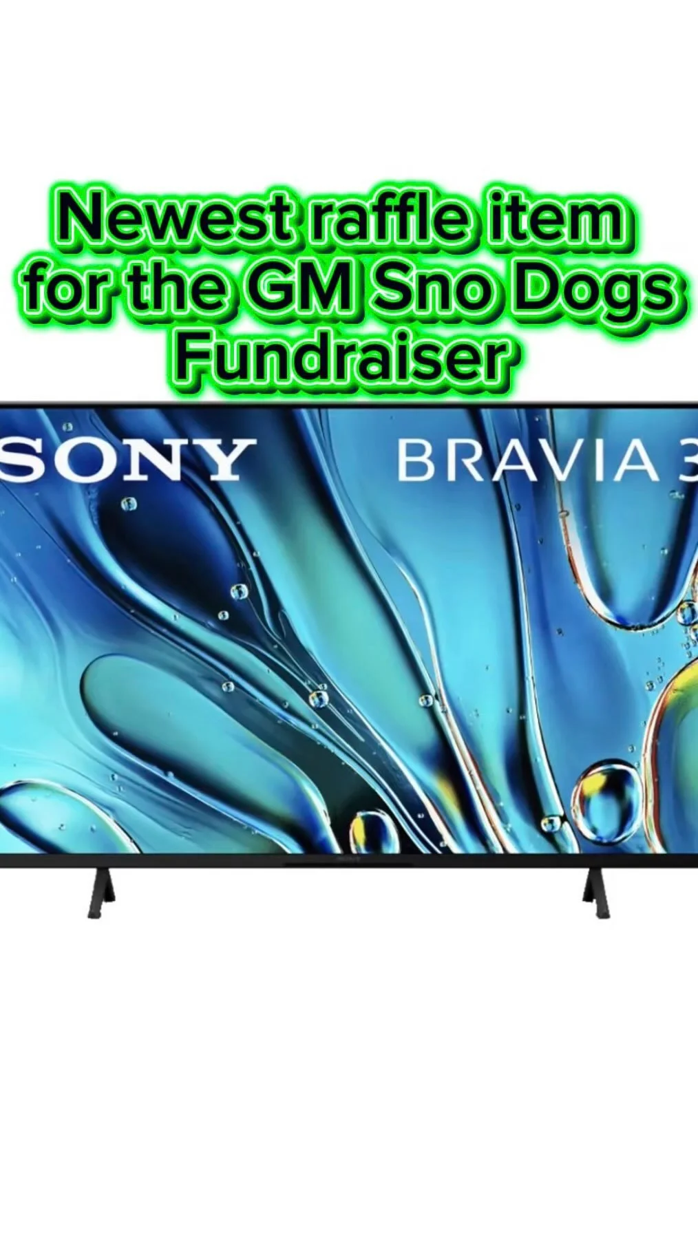 One more raffle…..
πΊ RAFFLE ALERT! π
Upgrade your home setup with this Sony 43” LED Smart TV — perfect for movie nights, game days, or kicking back after a long day on the trails! ποΈβοΈ
ποΈ We’re raffling it off at the Gr