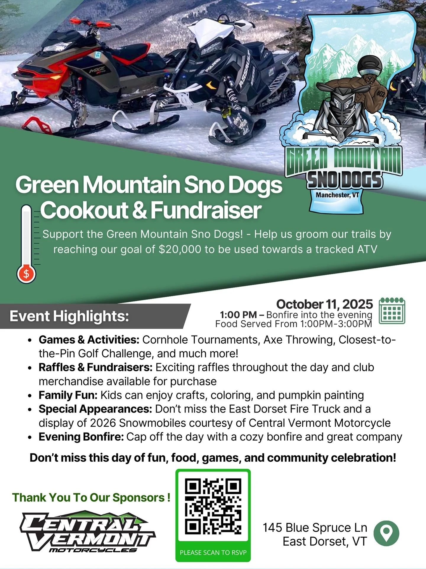Epic Cookout is Soon!! Visit our Events page on our website to quickly RSVP. www.GMSnoDogs.org
