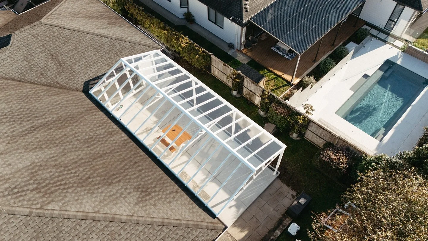 Gable acrylic canopy installed for our customers in Kumeū today! This canopy will definitely be the talk of the neighbourhood 🏡🤍 a few more finishing touches and then we&rsquo;ll be finished on this job.