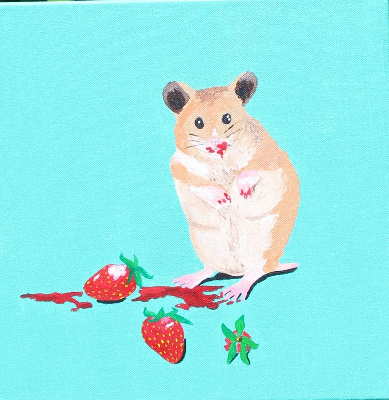 "Bloody Pets" acrylic 