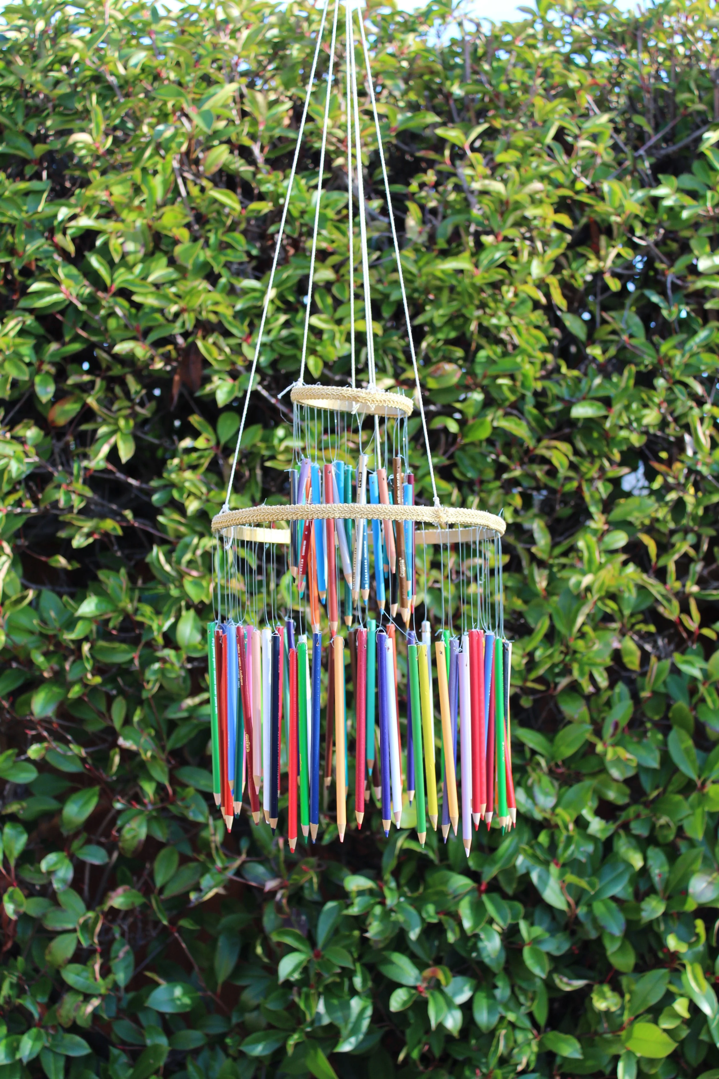 Colored Pencil Chandelier