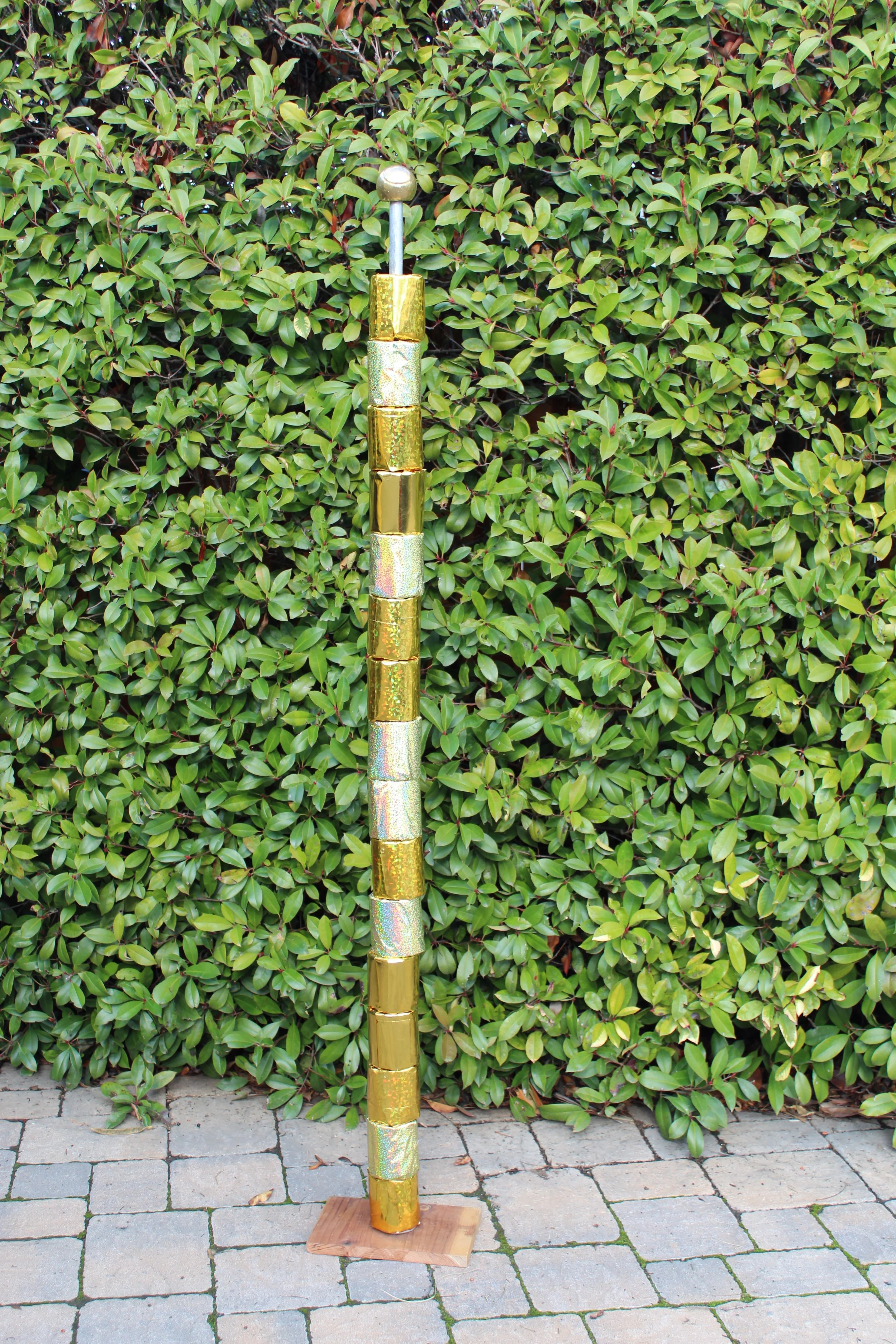 "Shit Show" made from toilet paper rolls