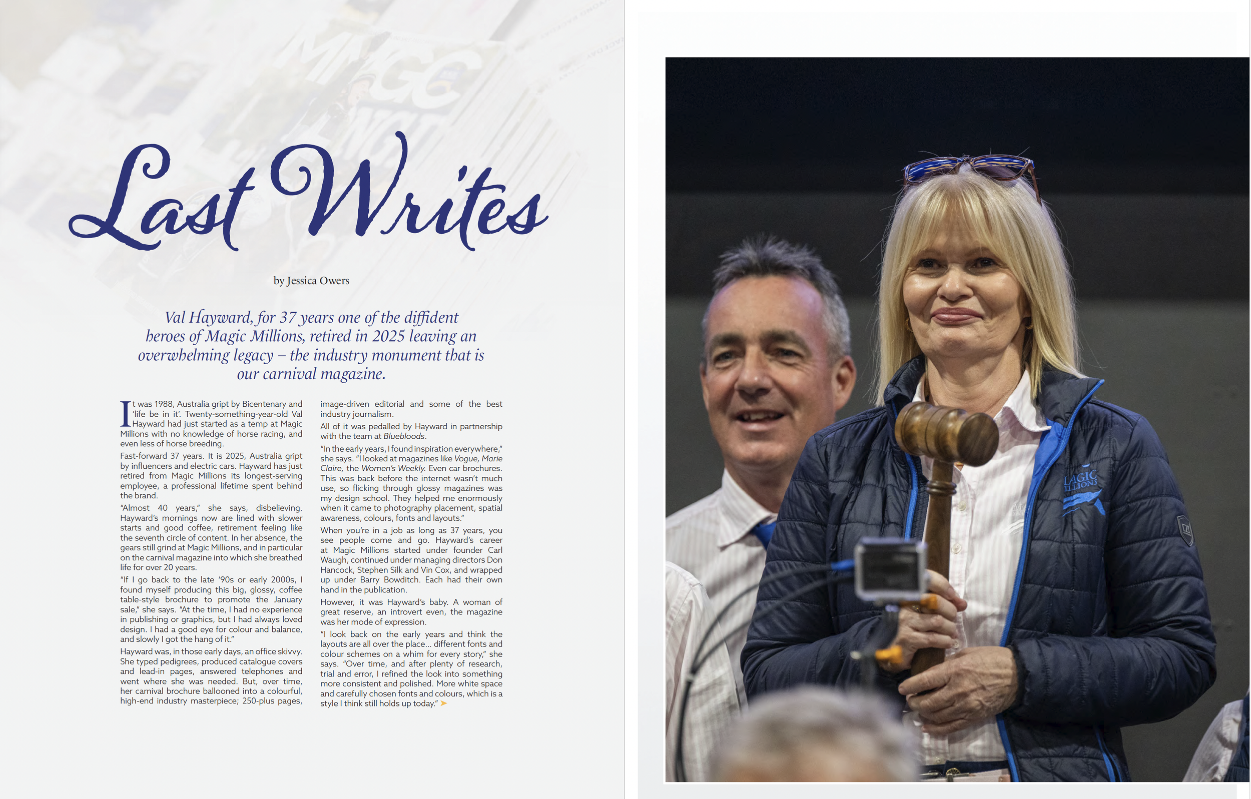 Last Writes - A Tribute to Val Hayward