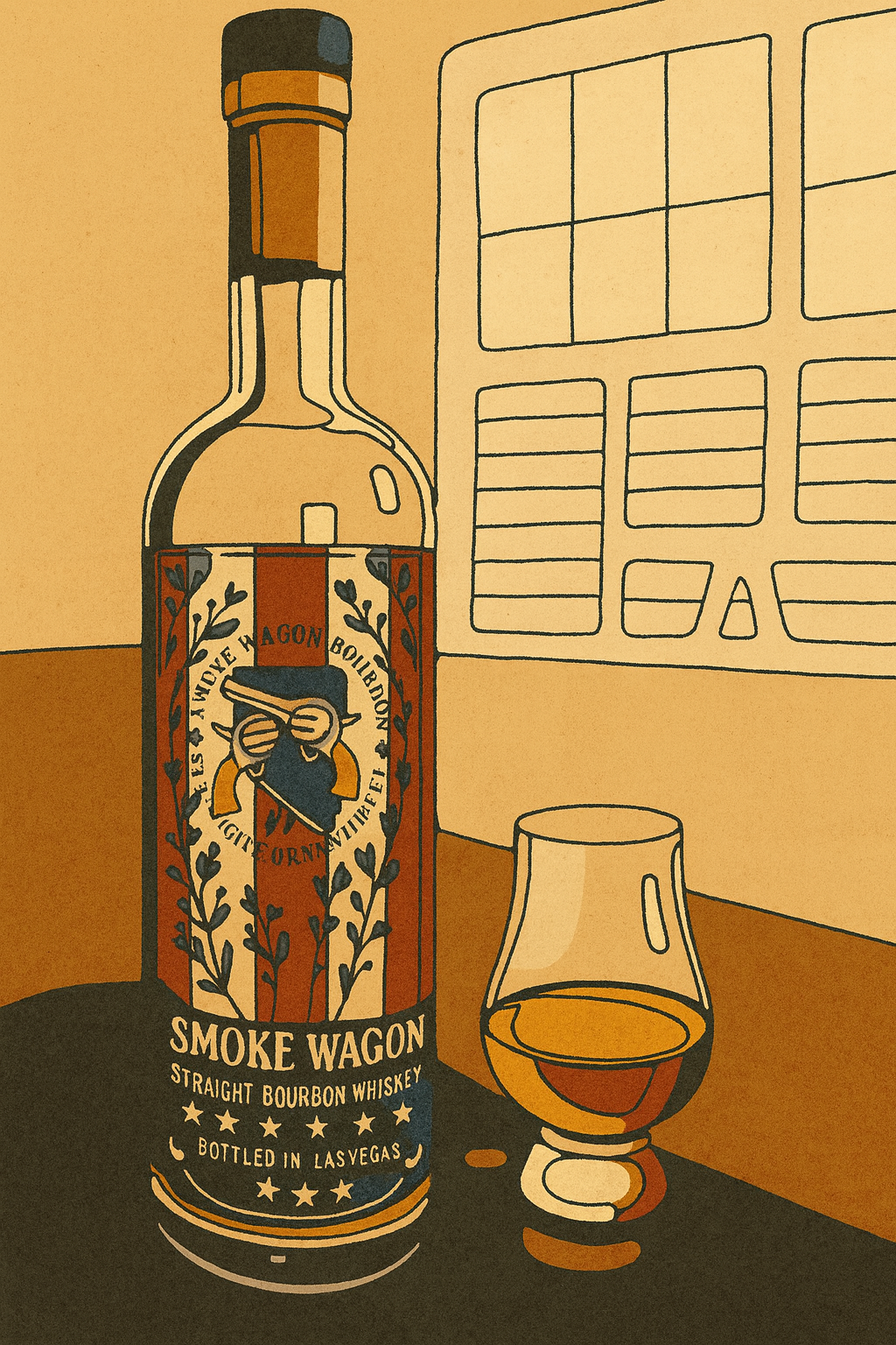 Smoke Wagon Straight Bourbon Whiskey