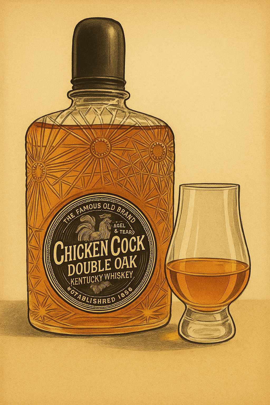 Chicken Cock Double Oak Kentucky Whiskey