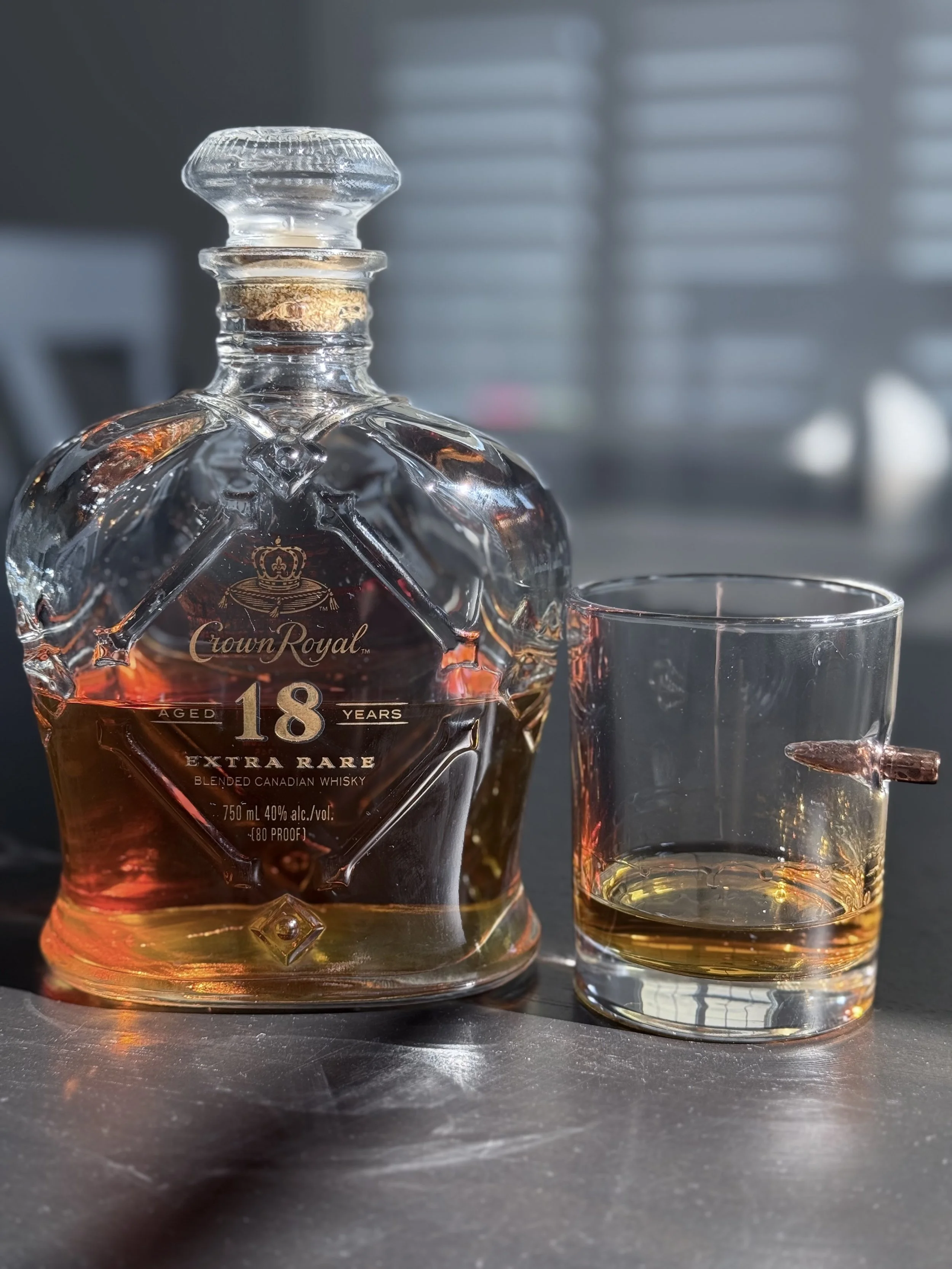 Crown Royal 18-Year Extra Rare whisky bottle