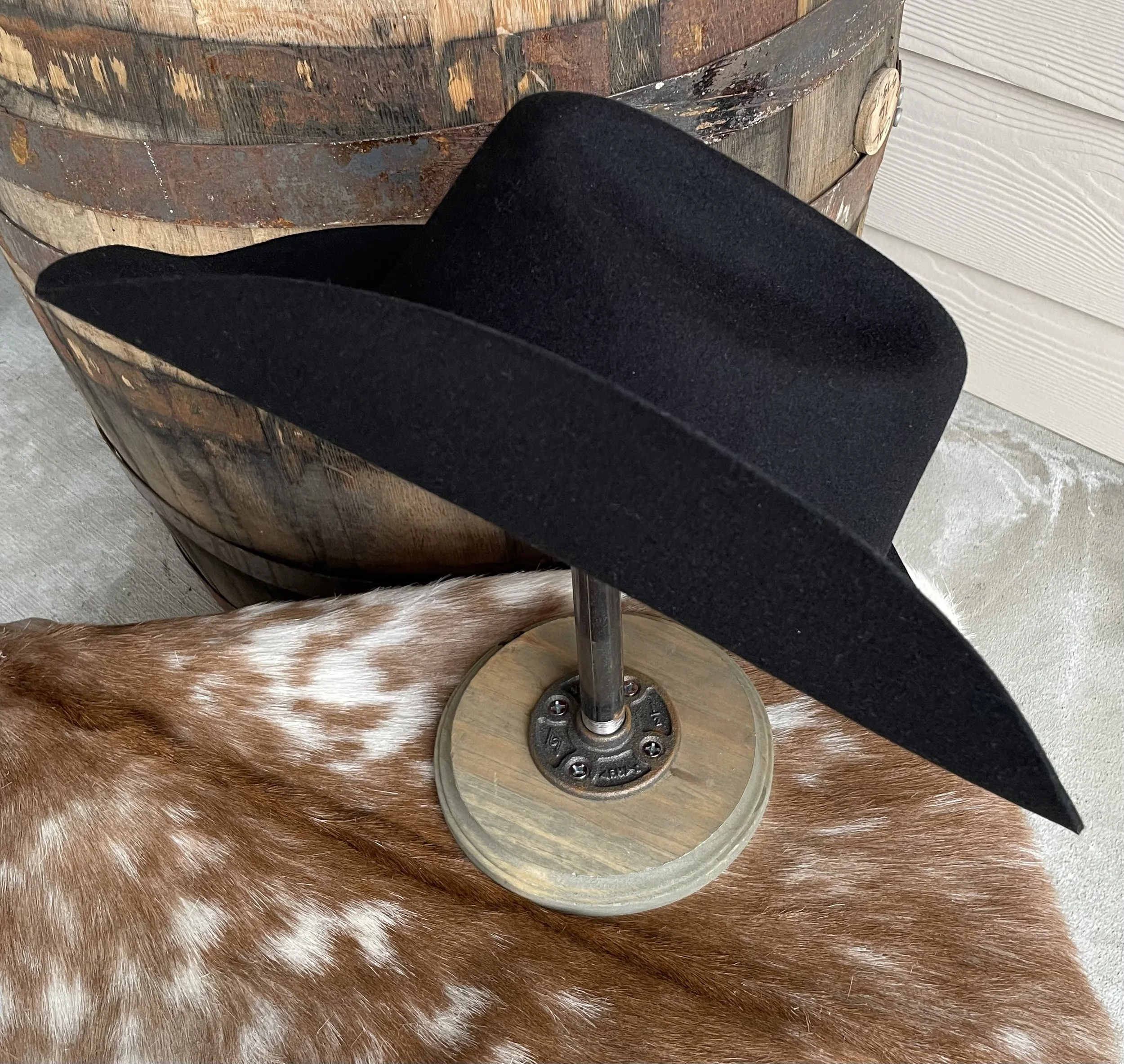 Black Wool Cowboy Hat — Dusty Brim Hat Bar