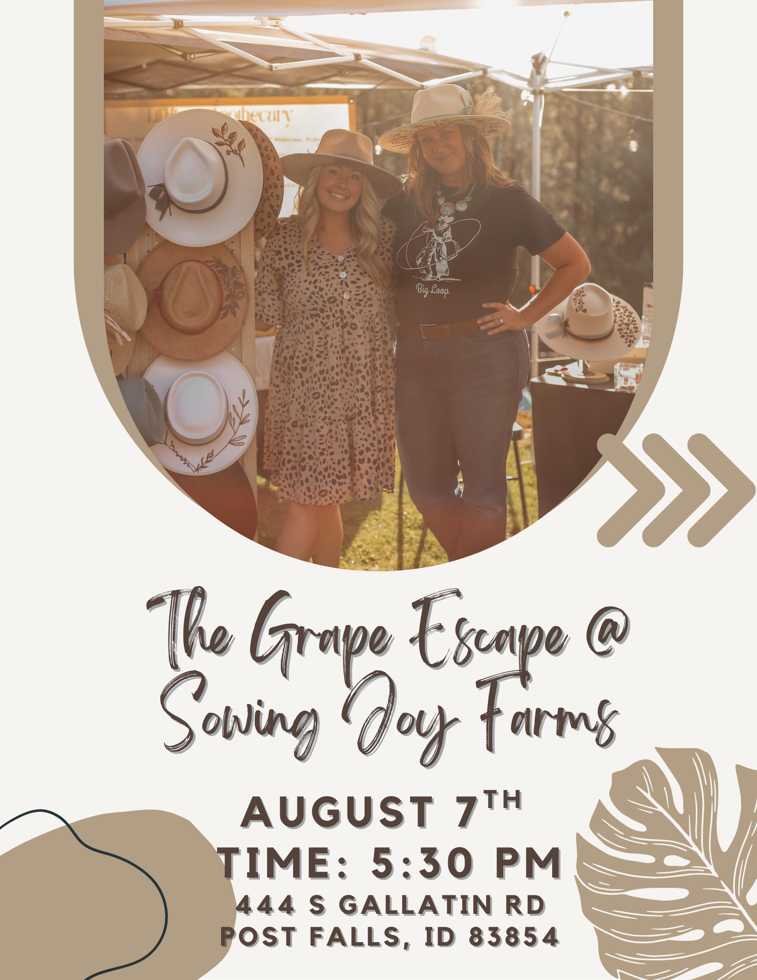 The Grape Escape @ Sowing Joy Farms
