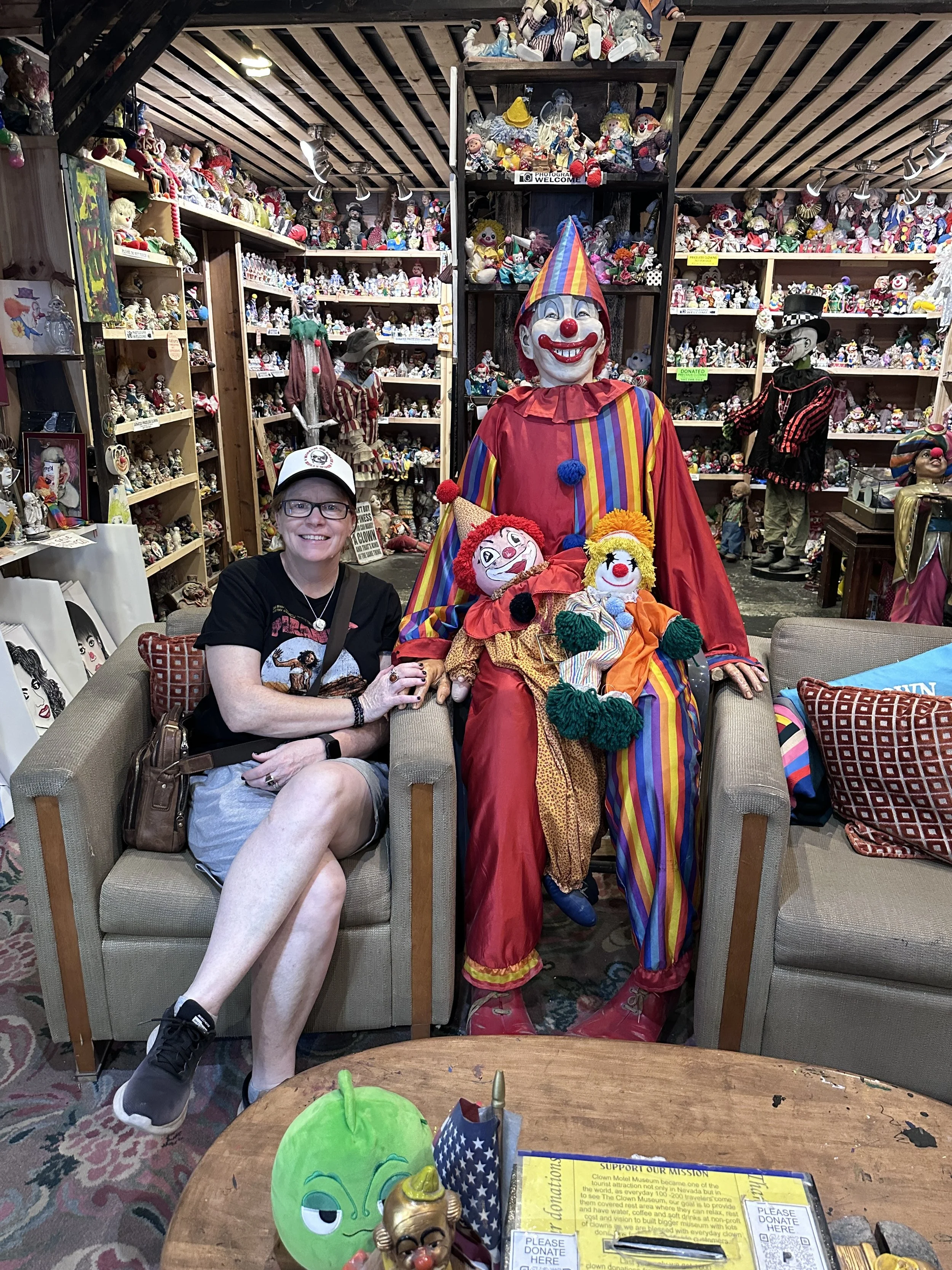 Hallozween founder Andrea Beattie at the World Famous Clown Motel museum.