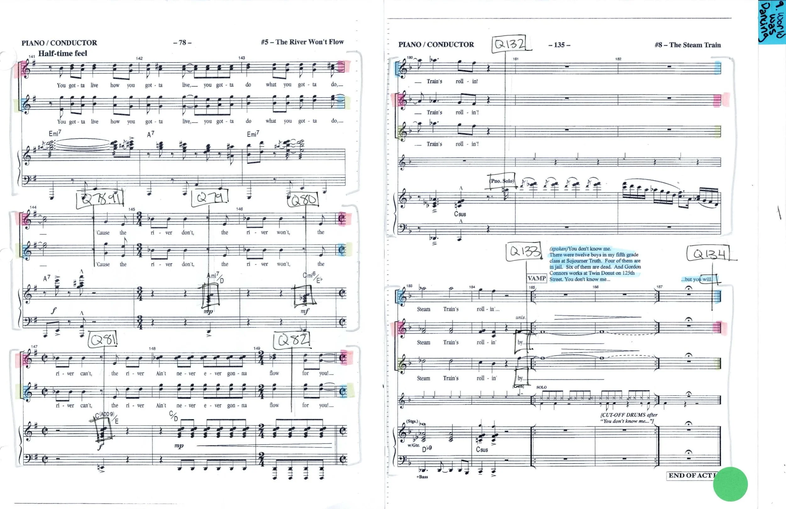 Calling Score - SONGS FOR A NEW WORLD (Hillbarn Theatre)