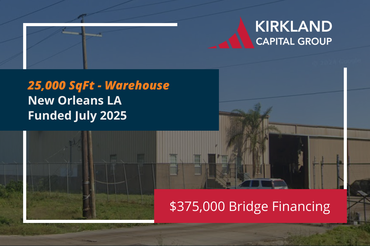 Creative Bridge Financing for New Orleans Warehouse: Overcoming Valuation, Borrower and Tax Challenges