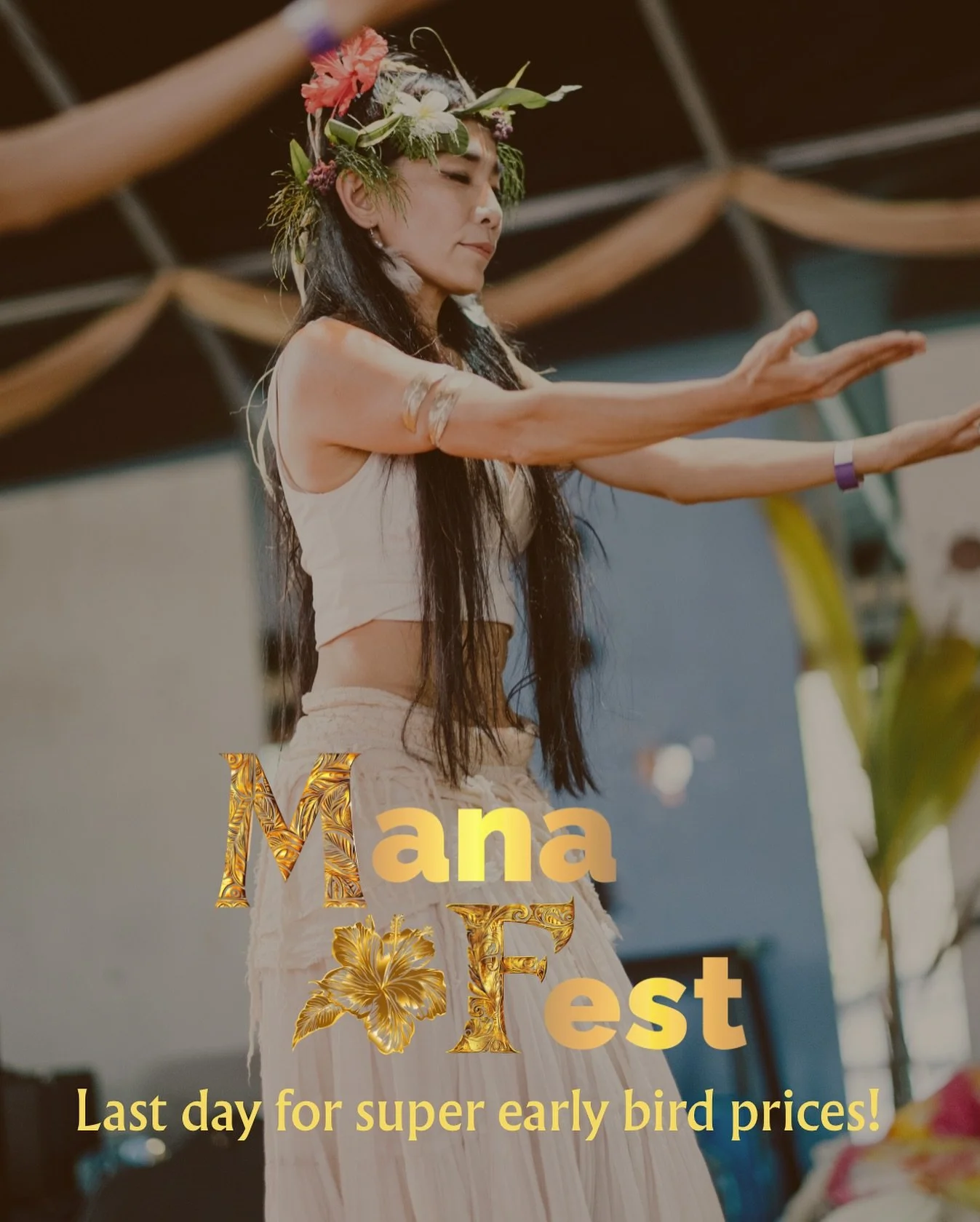 TODAY is the very last day for super early bird prices for Mana Fest 2026! 🌞
Link in bio to purchase your extra discounted ticket today family! 
Mahalo! 🌺