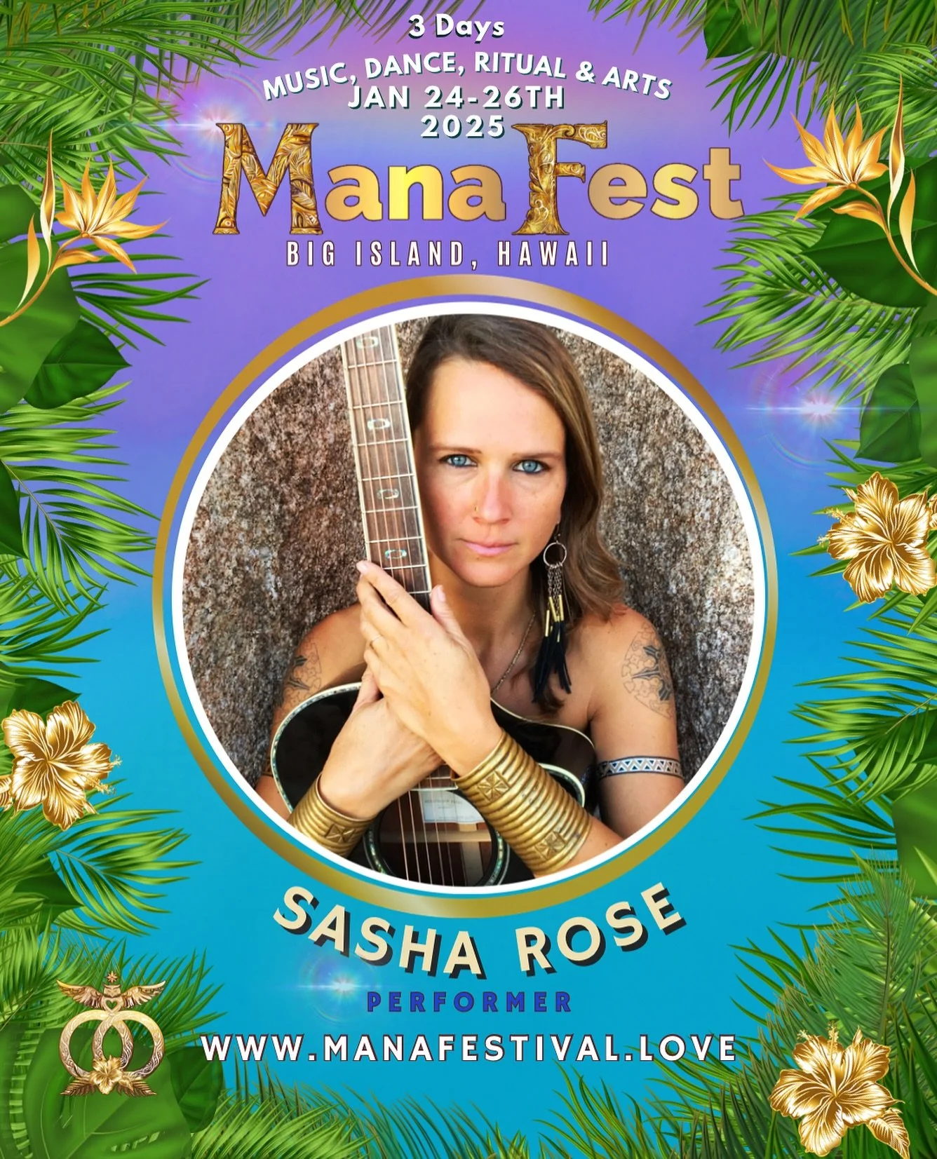 Mana Fest welcomes Sasha Rose! 🌹 

Sasha is a Canadian singer, songwriter, DJ, and producer born into a life of music.
She started playing instruments at 4, toured Europe at 10, and launched her solo touring career at 16&mdash;bringing her voice acr