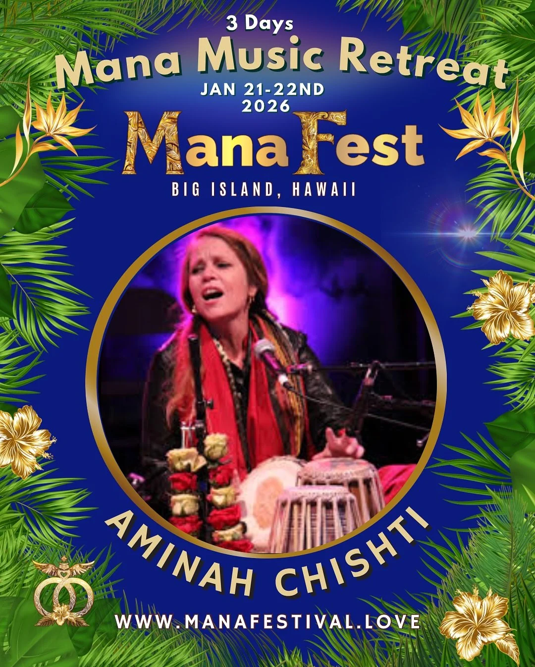 Mana Music Retreat 🎵 ☀️ 
January 20th &amp; 21st 2026
Immerse yourself in a 2-day musical collaborative journey
where sound awakens the spirit
and connection sparks transformation ✨

Register for it today! Link in bio. manafestival.love

Amina is a 