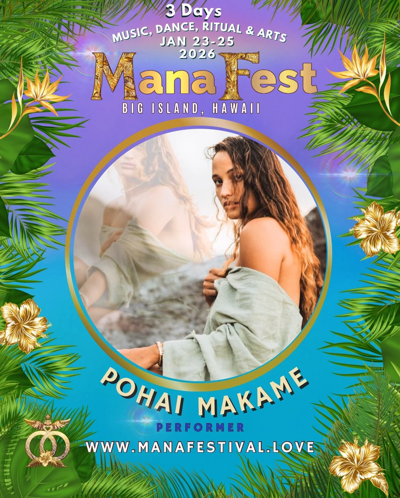 Mana Fest is honored to welcome Pohai Makame. 🌺 
Pohai Makame comes from the Kingdom of Hawaiʻi. She is a Kanaka Maoli artist, songwriter, and mama, singing from lineage and land.

🎟️ Tickets are on sale now! Link in bio. 🐚

@pohai.makamae