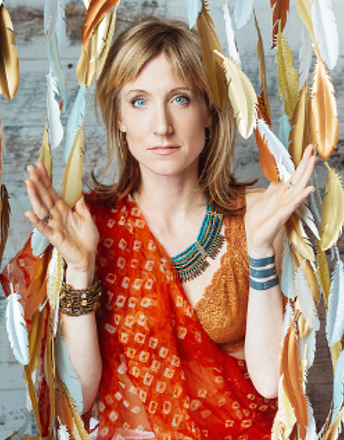 Johanna Beckman teaching lullaby yoga at ManaFest, a transformational music, dance, arts, and culture festival in Hawaii 