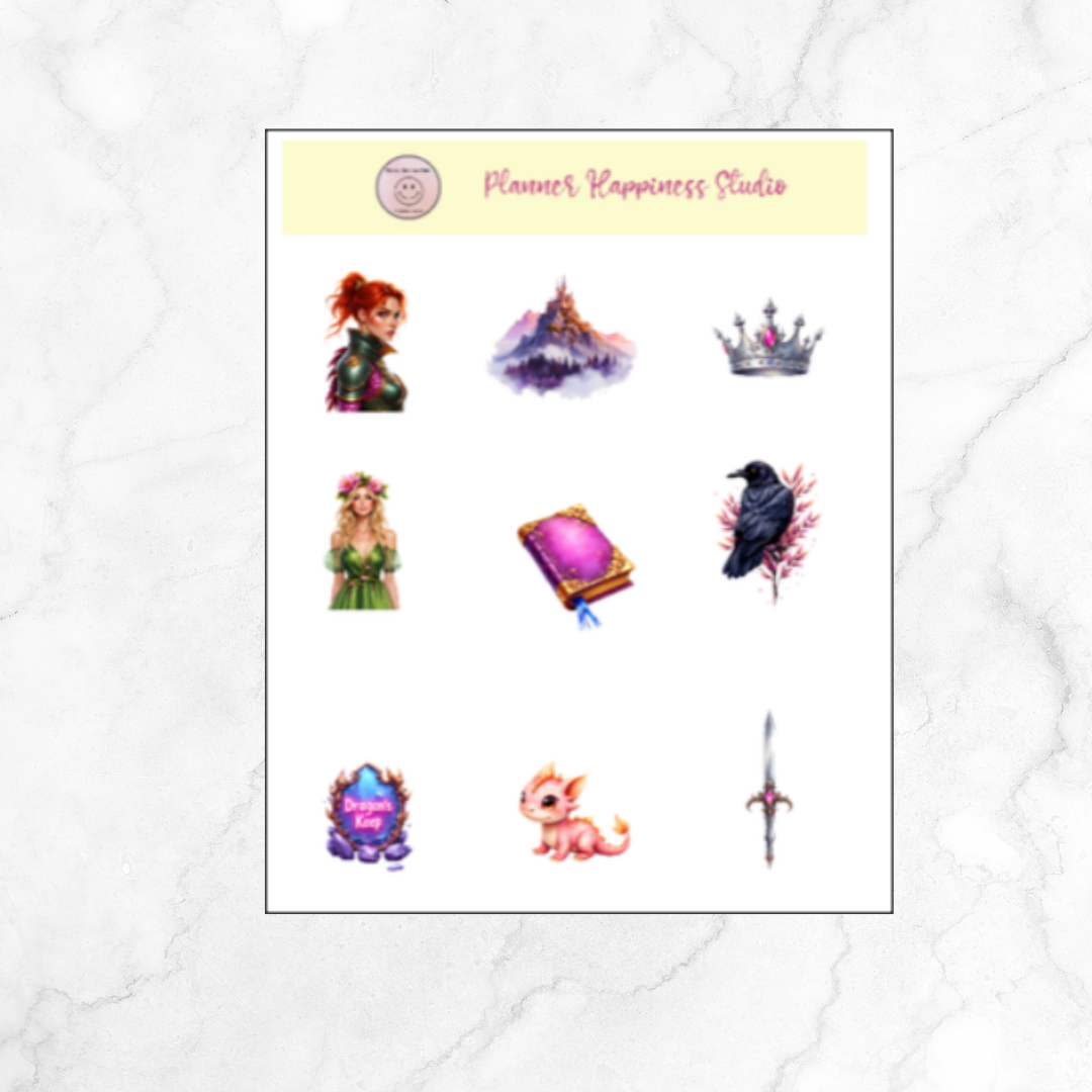 Fantasy Deco Sticker Sheet