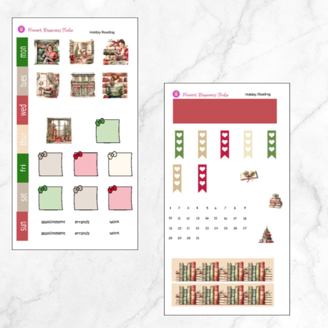 Holiday Reading Mini Kit (Hobonichi/Mini Mallow/Lime Mini)