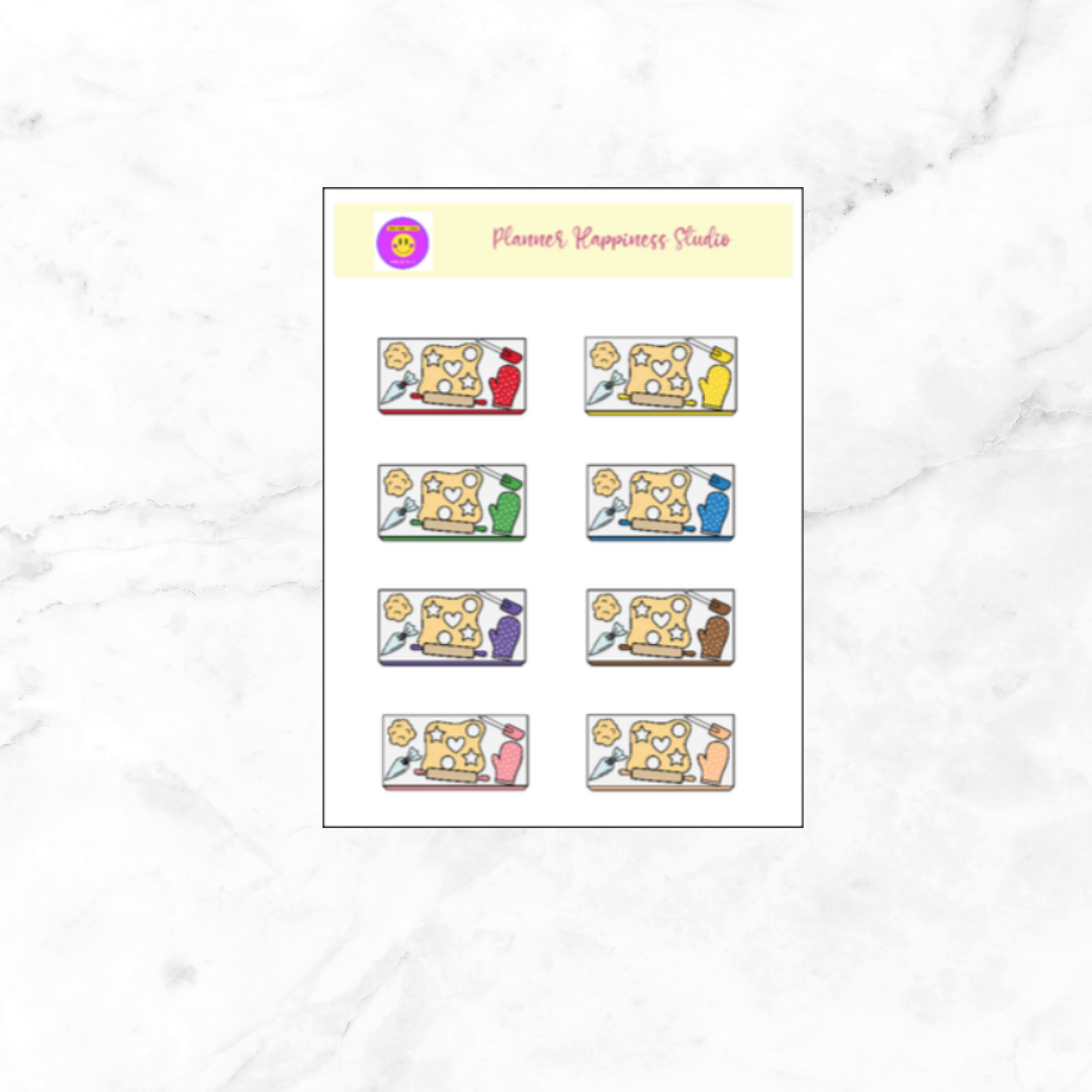 Baking Flat Lay Sticker Sheet
