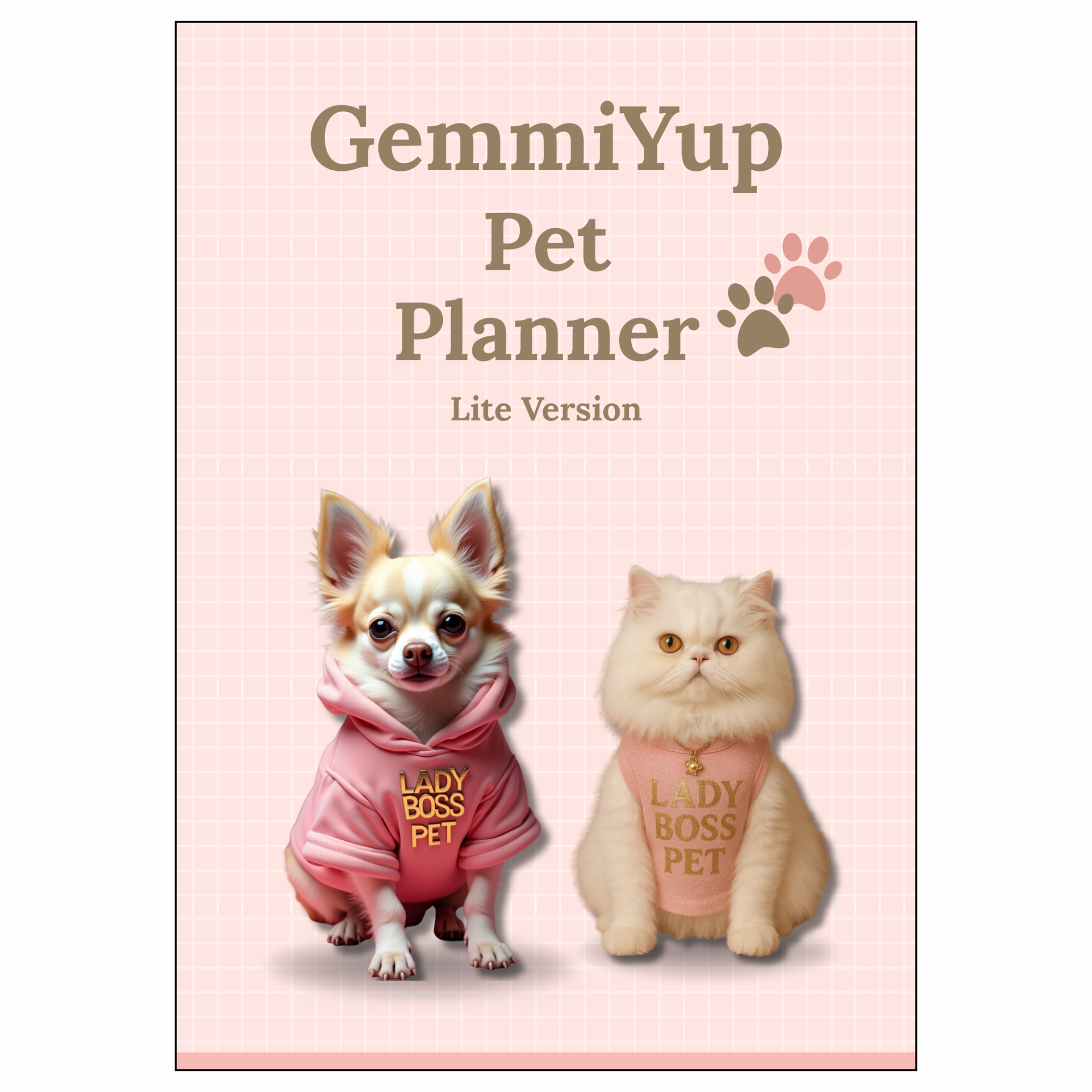 GemmiYup Free Lite Pet Care Planner (Digital Download for Dogs & Cats)